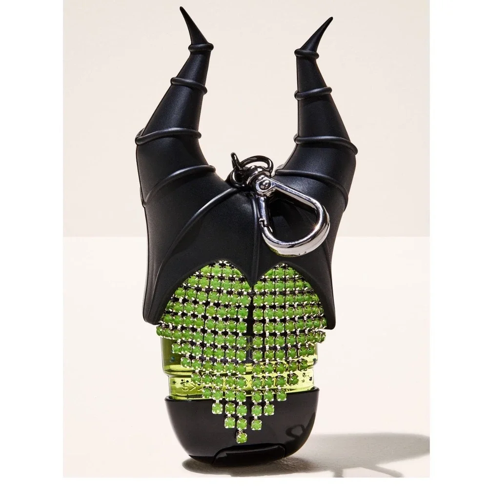 NEW Disney Maleficent Bling Glow in the Dark‎ PocketBac Holder Keychain